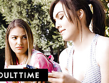 ADULT TIME - College student 18+ Freya Parker Falls For Her Shy Lesbian Tutor Gizelle Blanco