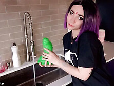 Raven Washes the Dishes while You Watch! (wholesome)