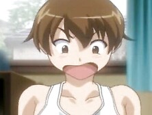 Naughty anime chick with pink hair rides a huge dick