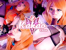 Asuka's tight twat get cream-pie kakao chan