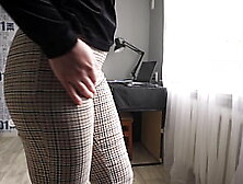 Hot Сolleague In Office Pants Shows Off Perfect Butt