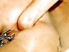 Opearl is ass fisting herself on a boat