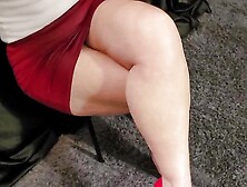 Red Heels And Red Painted Toes