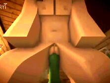 MINECRAFT PORN ZOMBIE AND METALLIC GOLEM FILL UP SLUTTY ANGEL (SOUND)