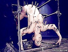 Nadia Styles In Sub Takes Backbend Bondage And Clamping Slave Nadia)