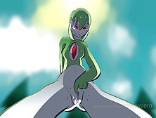 Gardevoir Needs No Huge Rod To Squirt! Pokemon Asian Cartoon