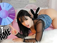Wheel of Sex Game Sexy Latina Twerking Fucking Her Boobs and Blowjob Try not...