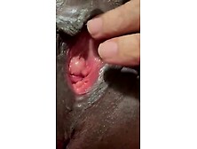 Black big beautiful woman Large Ebony gaping Twat Being Fingered Close UP