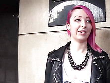 Pink Hair Fuckslut Displaying In Public