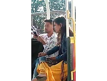 Beautiful India Teen Handjob In Public