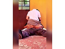 QUICKIE Outside ANAL SEX on the School! Latin Pure Students