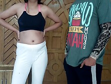 Hindi Sex In Teen Tricked Into Getting Naked For Personal Trainer And Sucking His Cock Morning Yoga Class With Sexy Student (18+