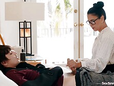 Ricky Spanish And Dana Vespoli - Teacher Gives Student 18+ A Helping Handjob