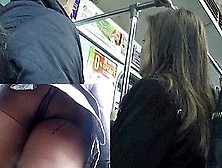 Darksome Tights Subway Upskirt