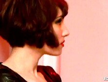 Camgirl Carla Mai Seduce to Screwed into front of People at Casting