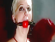 Gagged And Bound Slave Gets Pussy Wieghts