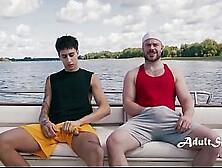 Superlatively good Buds Bust Nuts Jointly on Boat - Str8 to HOMO!