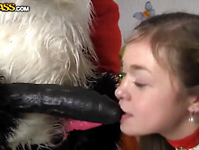 Pretty Baby Has Anal Sex With Santa Panda