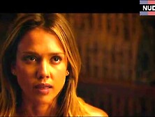 Jessica Alba Cleavage – Mechanic: Resurrection