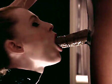 Sexto Petite Blondes In Latex,  Heels And Nylon Enjoy A Strapless Exchange