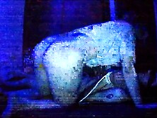 BDSM boytoy slave- She blows and mounts but slenderman was near