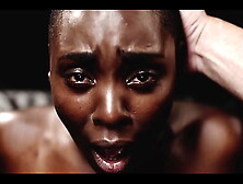 Extreme Inter-racial Cumflation - Attractive African Chick Zaawaadi Filled With Loads Of JIZZ Inside Her Cunt