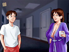 Steamy visual novel featuring hot teachers and big boobs