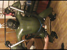 Green And Green - Swinged Rubberslave Gets A Massage