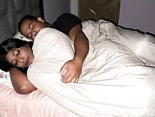 Stepdad fucks teen stepdaughter by mistake in bed - amateur Latina creampie rough sex