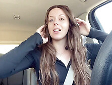 Nadia Foxx Enjoys Some Solo Fun With Makeup In The Car