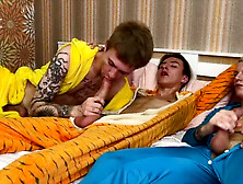 Three Cute Twinks had Hard Sex at a Pajama Party