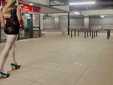 Sexy Tranny Flashing In Public