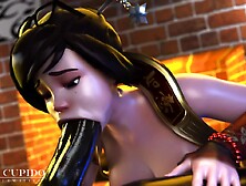 Mei Blowjob With Black Guy