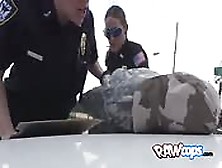 Naughty Female Cops Make Subdue Criminal