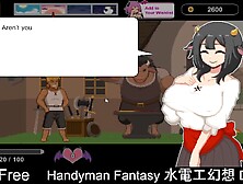 Handyman Dream (Free Steam Demo Game) Raunchy Content, Nudity, Simulation, 2D