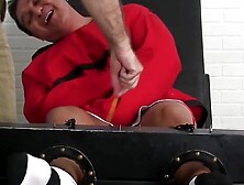Dominatrix Foot Worship Session with Old Man & Young Hunk