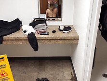 Caught in Public Shower Masturbating and Sucked Cock