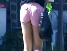 Juicy Ass In Little Pink Shorts