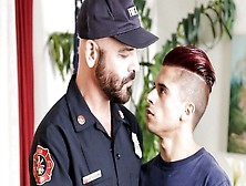 Icon Male - Sexy Firefighter Adam Russo Fucks Latin Twink Armond Rizzo