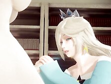 Mario Bross Anime - Rosalina x Bowsette Futanari Hardsex