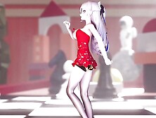 Cutie In Dress And Long Legs Dancing (3D HENTAI)
