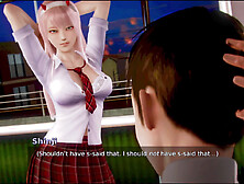 Waifu Academy with a hot brunette and big boobs