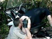 Hot Cops Rimming And Sucking Cock Outdoors