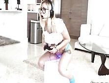 Mofos - Blonde Gamer Rides Cock