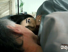 Hairy Stepgrandpa Fucks Teen Shoves His Cock Inside Her & She Loves It