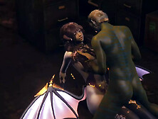 Anime 3D ( HS04) - Succubus and Monster