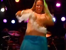 Candice shows little titties on spring break