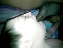 Chubby Chick Sucking On A Big Black Shaft