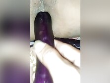 Black Orgasm In Penetrated By Eggplant