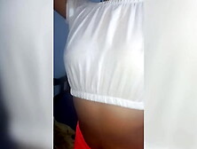 A bj from an 18 year mature teenager in her room after a bath.  She accidentally sends a movie to her teacher.